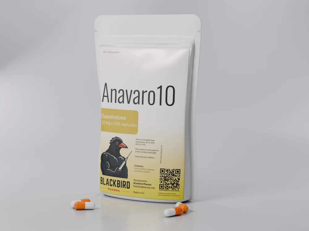 Anavaro10 — Oxandrolone 10 mg, 100 capsules pouch with capsules (Blackbird Pharma)