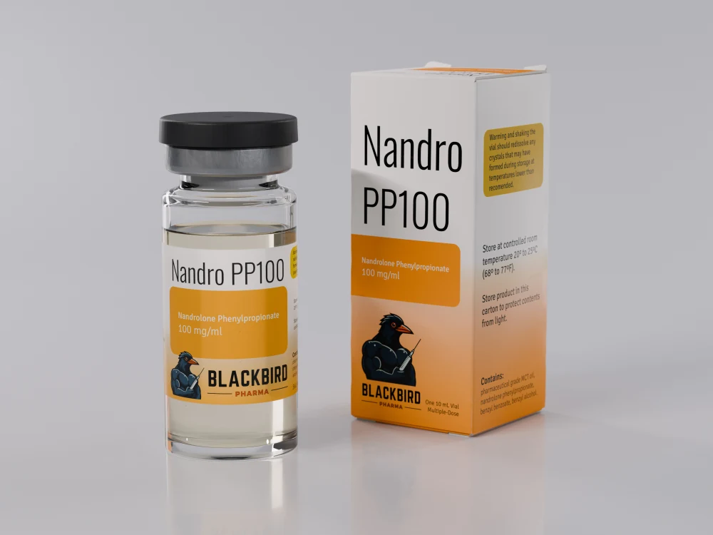 Nandro PP100 — Nandrolone Phenylpropionate 100 mg/ml 10 mL vial and carton (Blackbird Pharma)