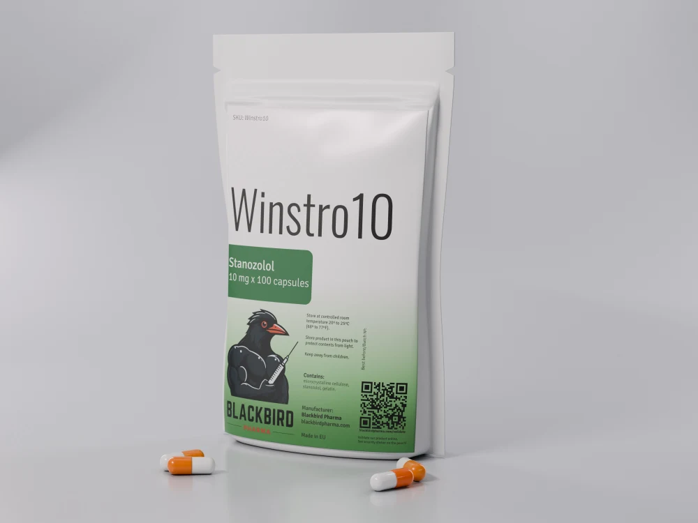 Winstro10 — Stanozolol 10 mg, 100 capsules pouch with capsules (Blackbird Pharma)